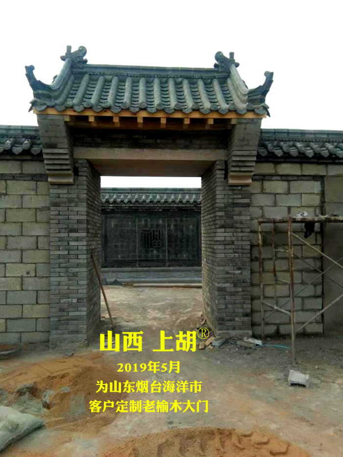 中式古建筑庭院大门